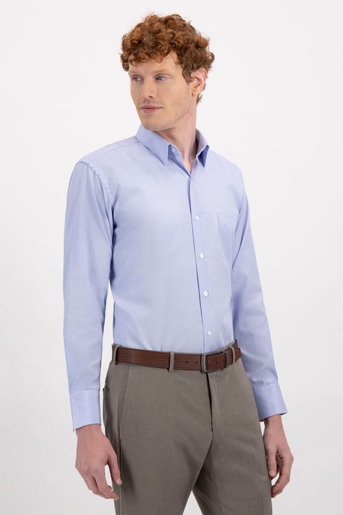 Camisa Formal Contemporary Fit Cotton Blend