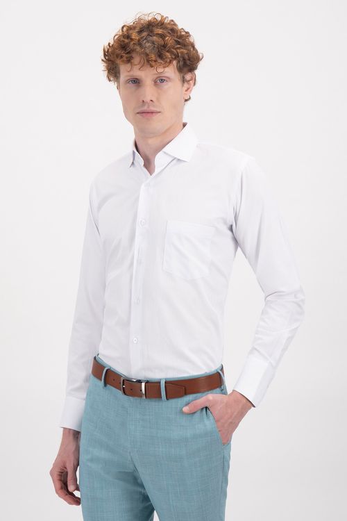 Camisa Formal Contemporary Fit Cotton Blend