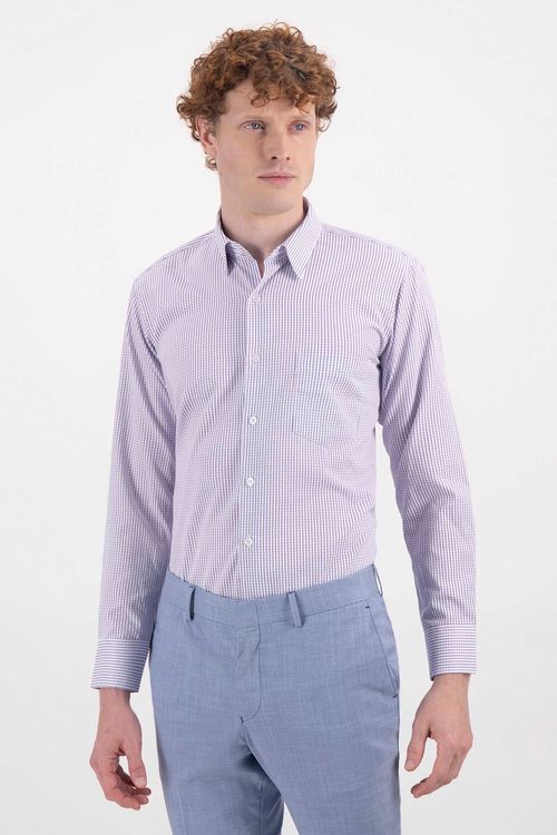 Camisa Formal Contemporary Fit Cotton Blend
