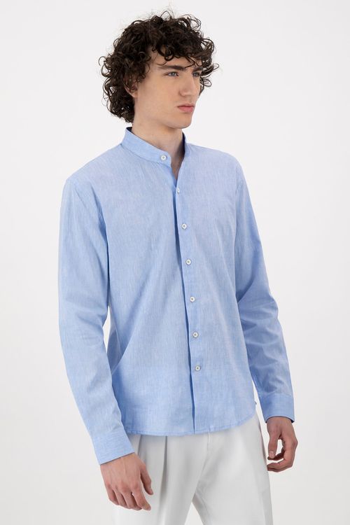 Camisa Casual Linen Slim Fit Lmental