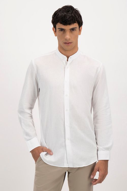 Camisa Casual Linen Slim Fit Lmental