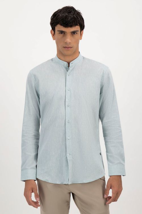 Camisa Casual Lino Slim Fit Lmental