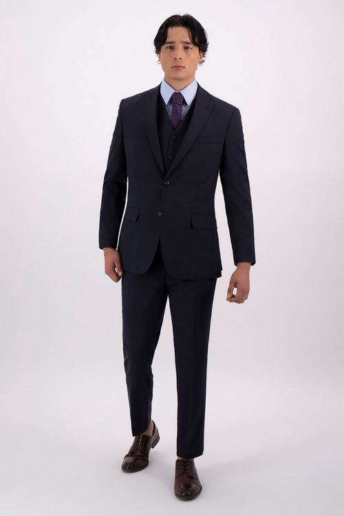 Traje Trio Fresco Di Lana Contemporary Fit Lamberti