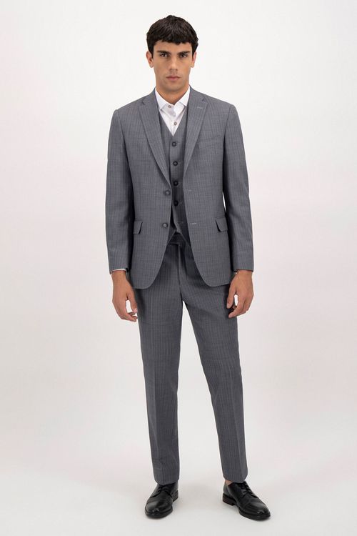 Traje Trío Fresco Di Lana Contemporary Fit Lamberti