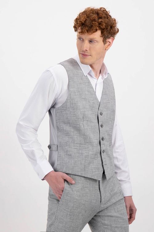 chaleco formal lino slim fit lmental