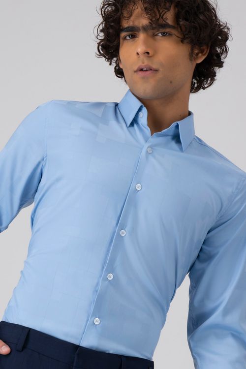 Camisa Formal Milk Touch Skinny Fit Lmental