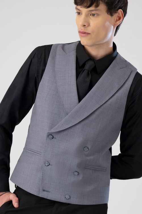 Chaleco Formal Fresco Di Lana Slim Fit Lamberti