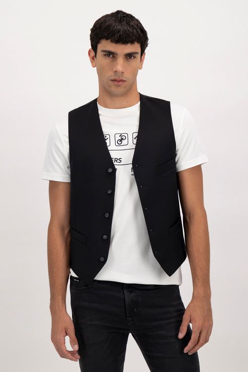 Chaleco Formal Fresco Di Lana Slim Fit Lamberti