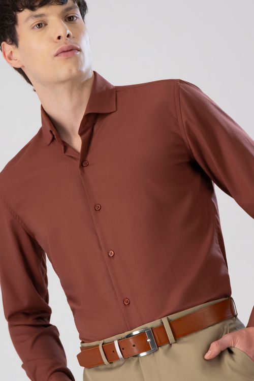 Camisa Formal Bamboo Fiber Skinny Fit Lmental