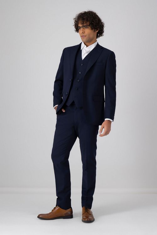 Traje Trío Fresco Di Lana Slim Fit Lamberti